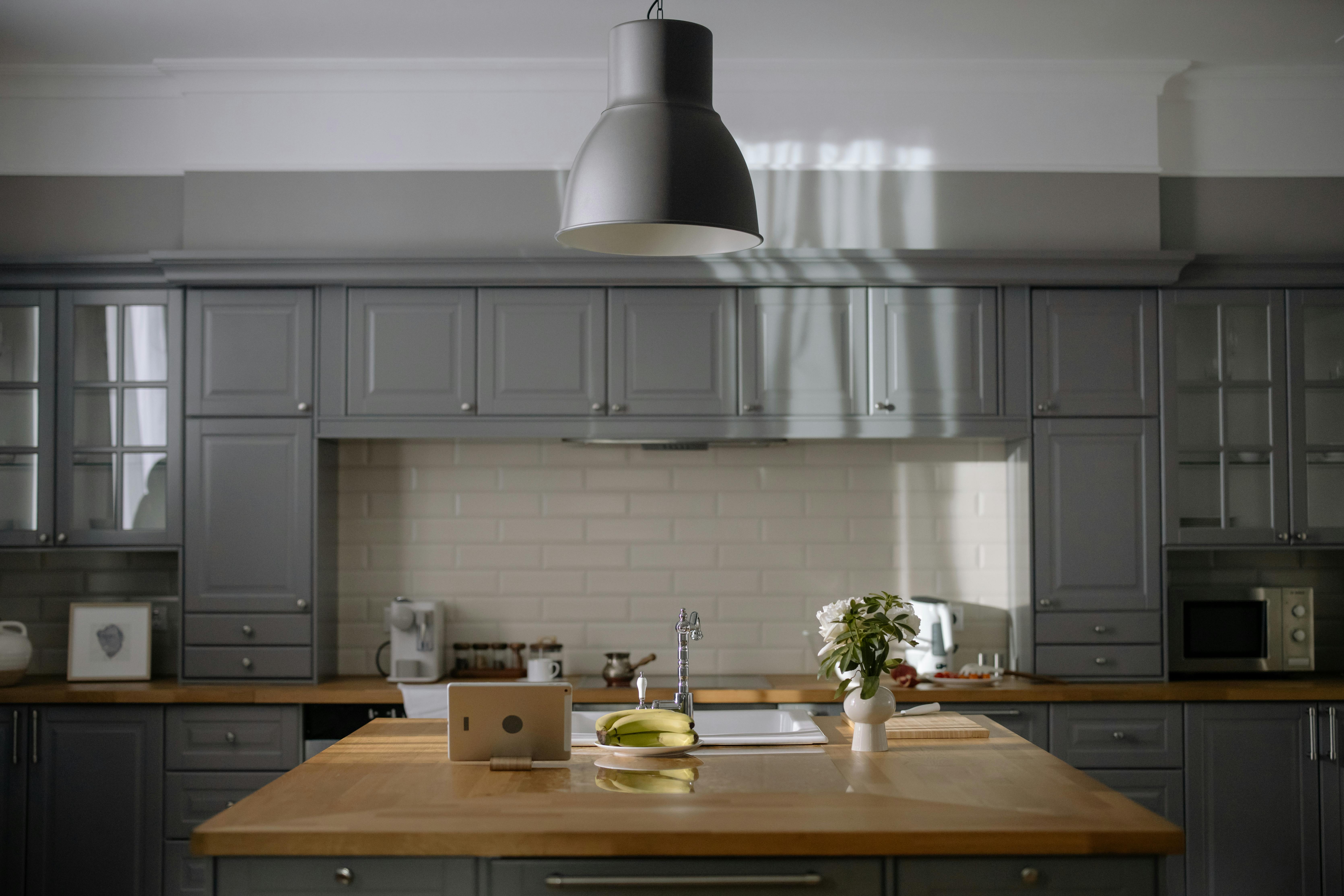 Open-plan kitchen